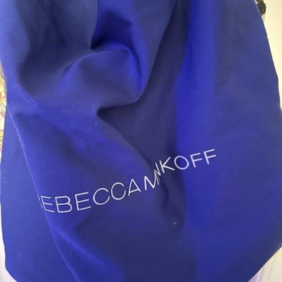 Rebecca Minkoff Bucket Shoulder Bag Studded Leather Black Dust Bag Like New - Picture 4 of 13